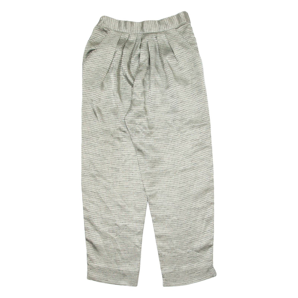 Pleated Chino Womens Trousers Silver Relaxed Tapered 90s W26 L26