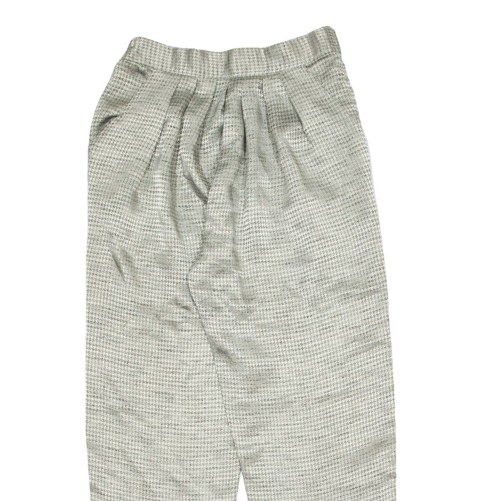 Pleated Chino Womens Trousers Silver Relaxed Tapered 90s W26 L26