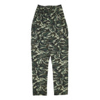 Womens Polyester Blend Green Camouflage Relaxed Straight Trousers W22 L28