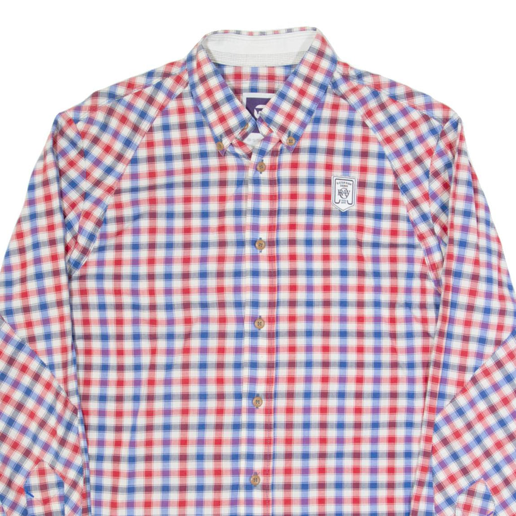 G-STAR Mens Shirt Red Gingham Long Sleeve M