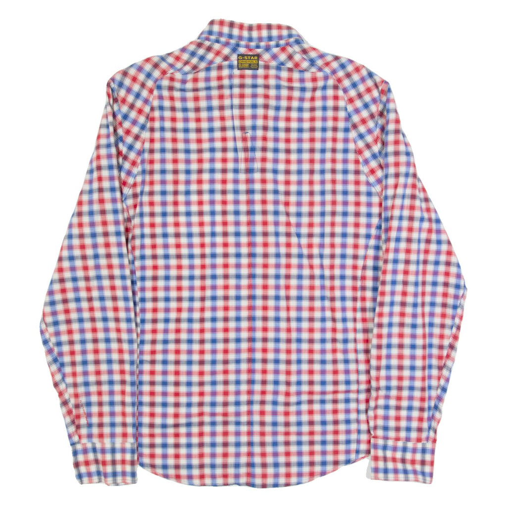 G-STAR Mens Shirt Red Gingham Long Sleeve M