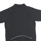 IXS Mens Black & Red Modern T-Shirt S Short Sleeve 1/4 Zip Sports Activewear