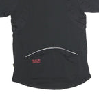 IXS Mens Black & Red Modern T-Shirt S Short Sleeve 1/4 Zip Sports Activewear