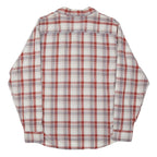 WRANGLER Mens Red & White Check Shirt XL Cotton Blend Casual Button Down