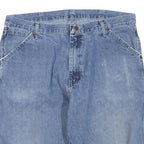 WRANGLER Mens Shorts Blue Casual Denim L W36 Distressed Workwear