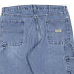 WRANGLER Mens Shorts Blue Casual Denim L W36 Distressed Workwear
