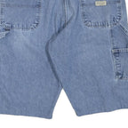 WRANGLER Mens Shorts Blue Casual Denim L W36 Distressed Workwear