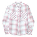 HILFIGER DENIM Womens Red & White Check Shirt 2XL Button Down Casual Cotton