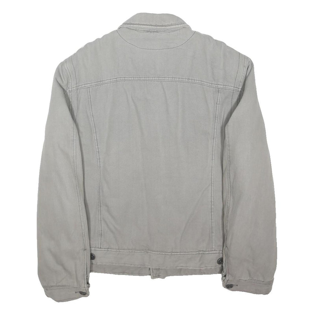 ARMANI EXCHANGE Mens Grey Cotton Blend Button Jacket L Casual Lightweight