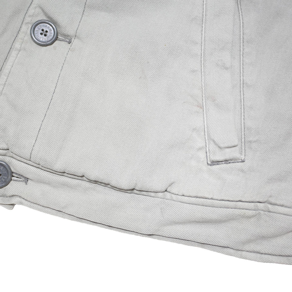 ARMANI EXCHANGE Mens Grey Cotton Blend Button Jacket L Casual Lightweight