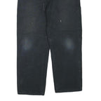 DICKIES Mens Black Regular Fit Straight Denim Jeans W36 L28 Workwear Durable