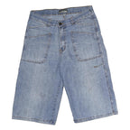 CREATOR Mens Denim Blue Cotton Shorts M W34 Casual Pocketed