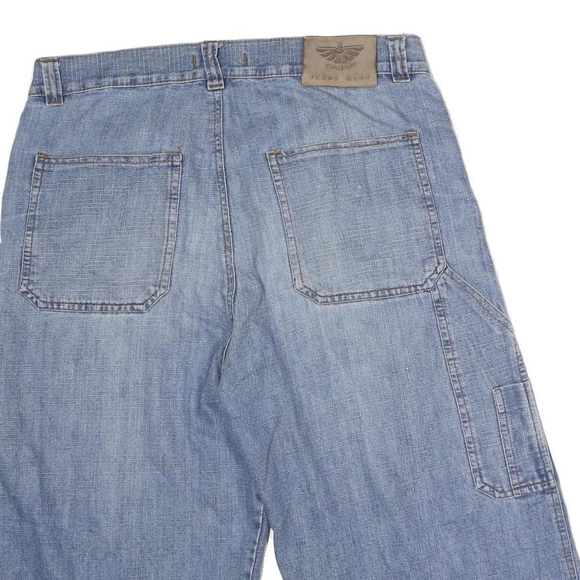 CREATOR Mens Denim Blue Cotton Shorts M W34 Casual Pocketed