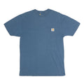 CARHARTT Mens Blue Pocket T-Shirt S Short Sleeve Crew Neck Casual Cotton Tee