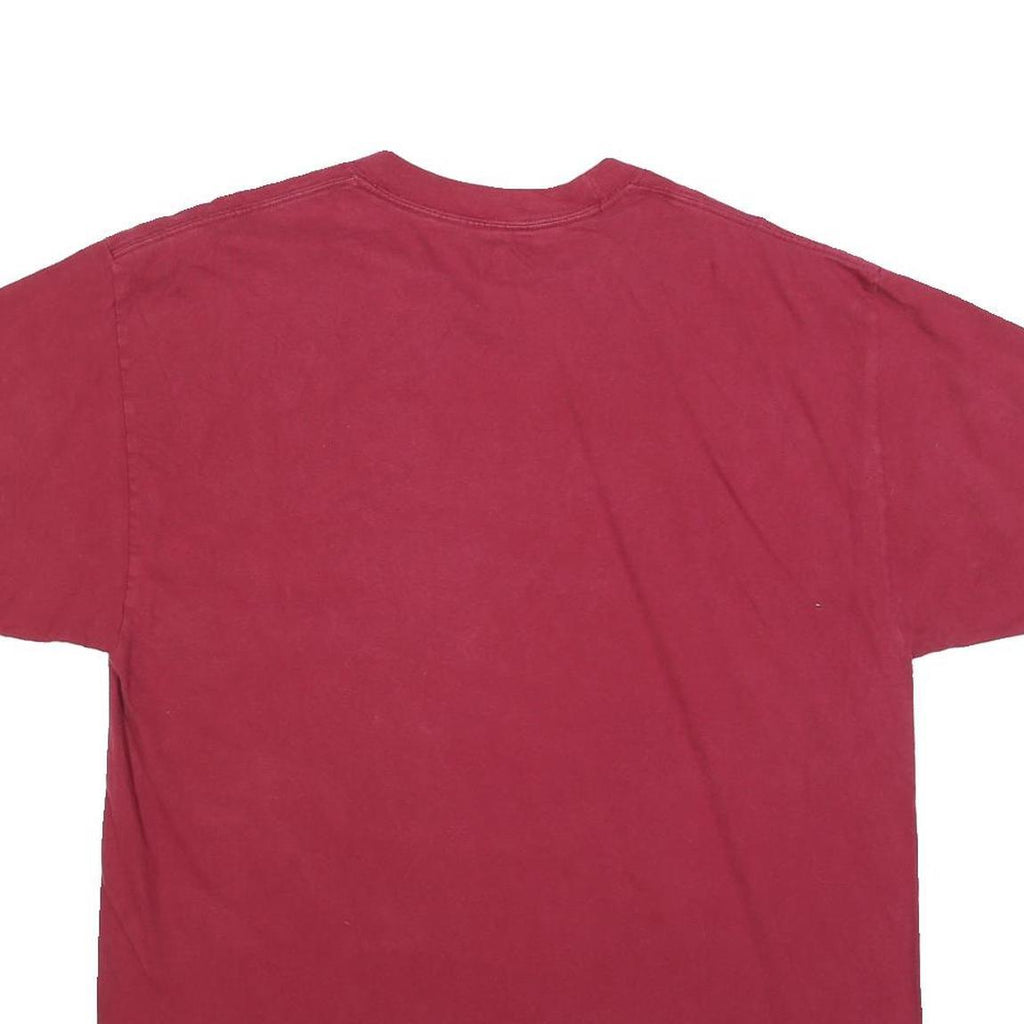 HANES Mens Maroon West Campus Grandpa Graphic T-Shirt XL Short Sleeve Crew Neck