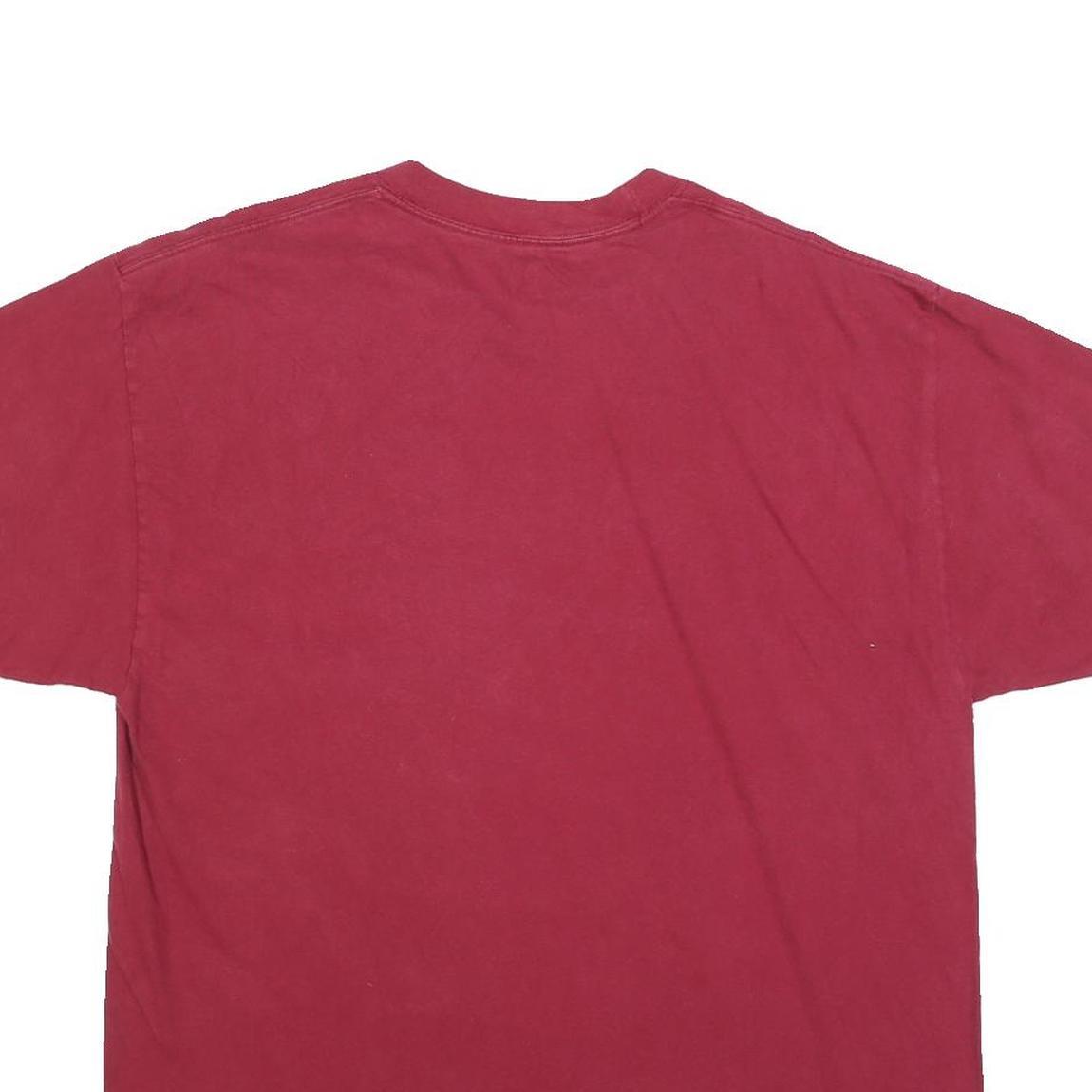 HANES Mens Maroon West Campus Grandpa Graphic T-Shirt XL Short Sleeve Crew Neck