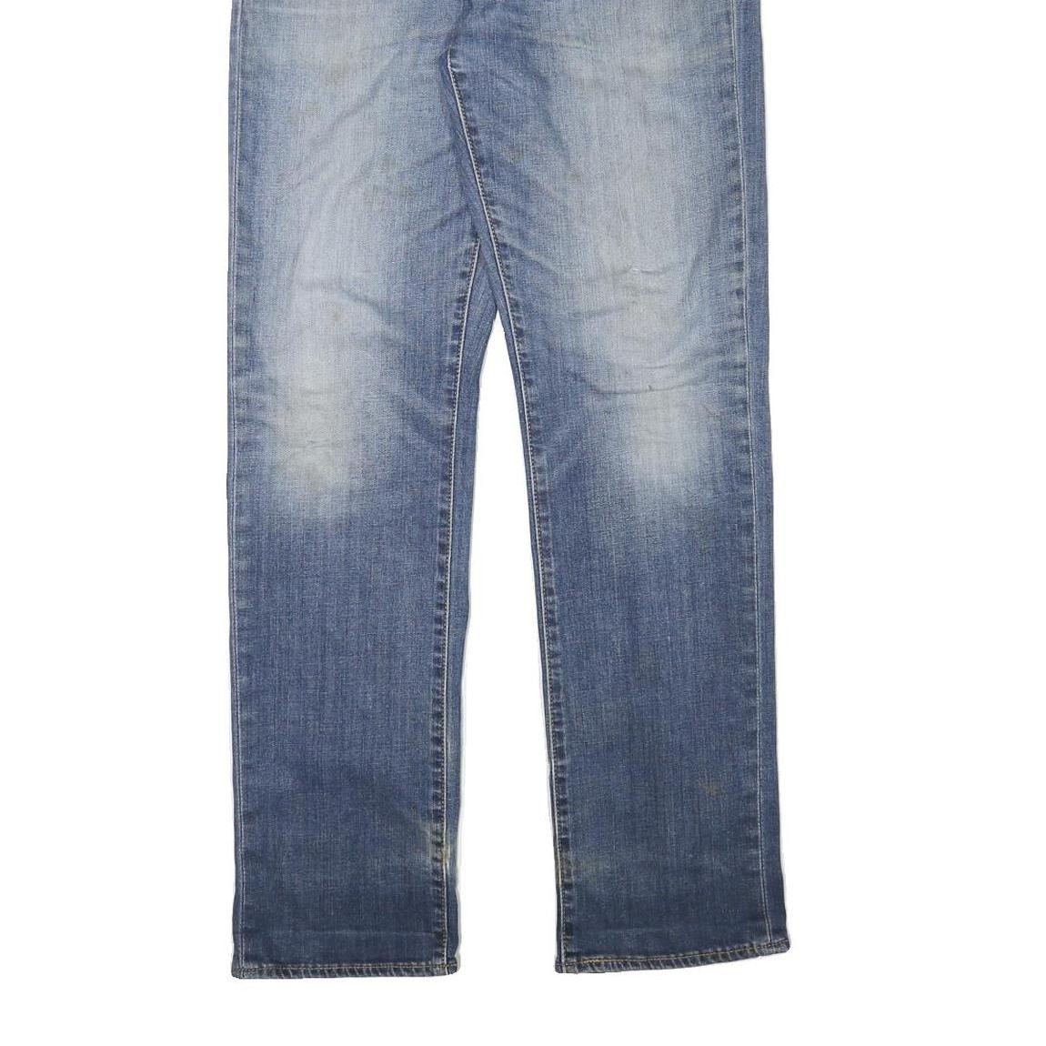 LEVI'S Mens Blue Regular Straight Denim Medium W31 L31 Casual Zip Jeans