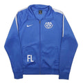 NIKE Mens Blue & White Sports Team Zip Polyester Blend Jacket S