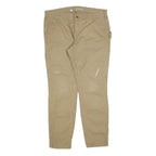 CARHARTT Womens Slim Fit Beige Cotton Blend Trousers W38 L32 Utility Workwear
