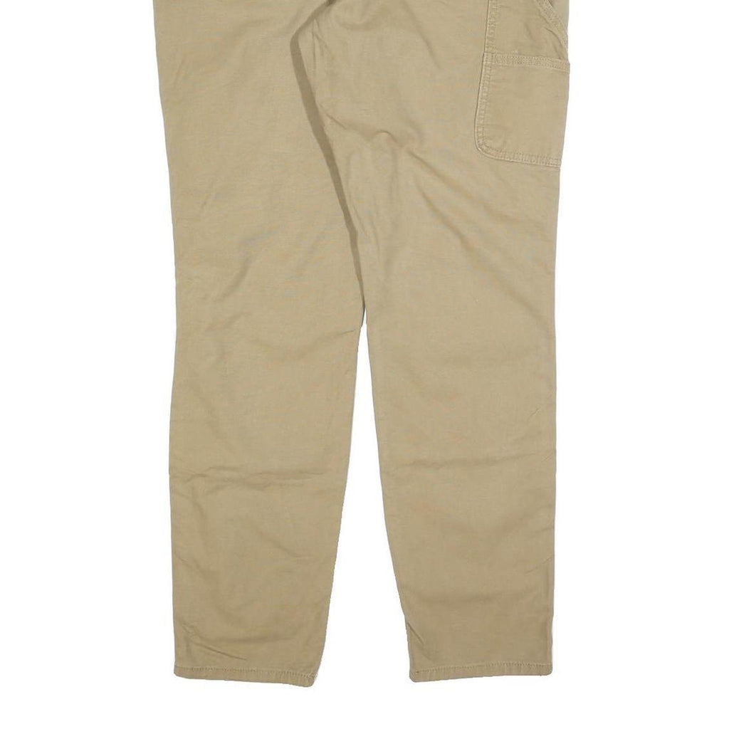 CARHARTT Womens Slim Fit Beige Cotton Blend Trousers W38 L32 Utility Workwear