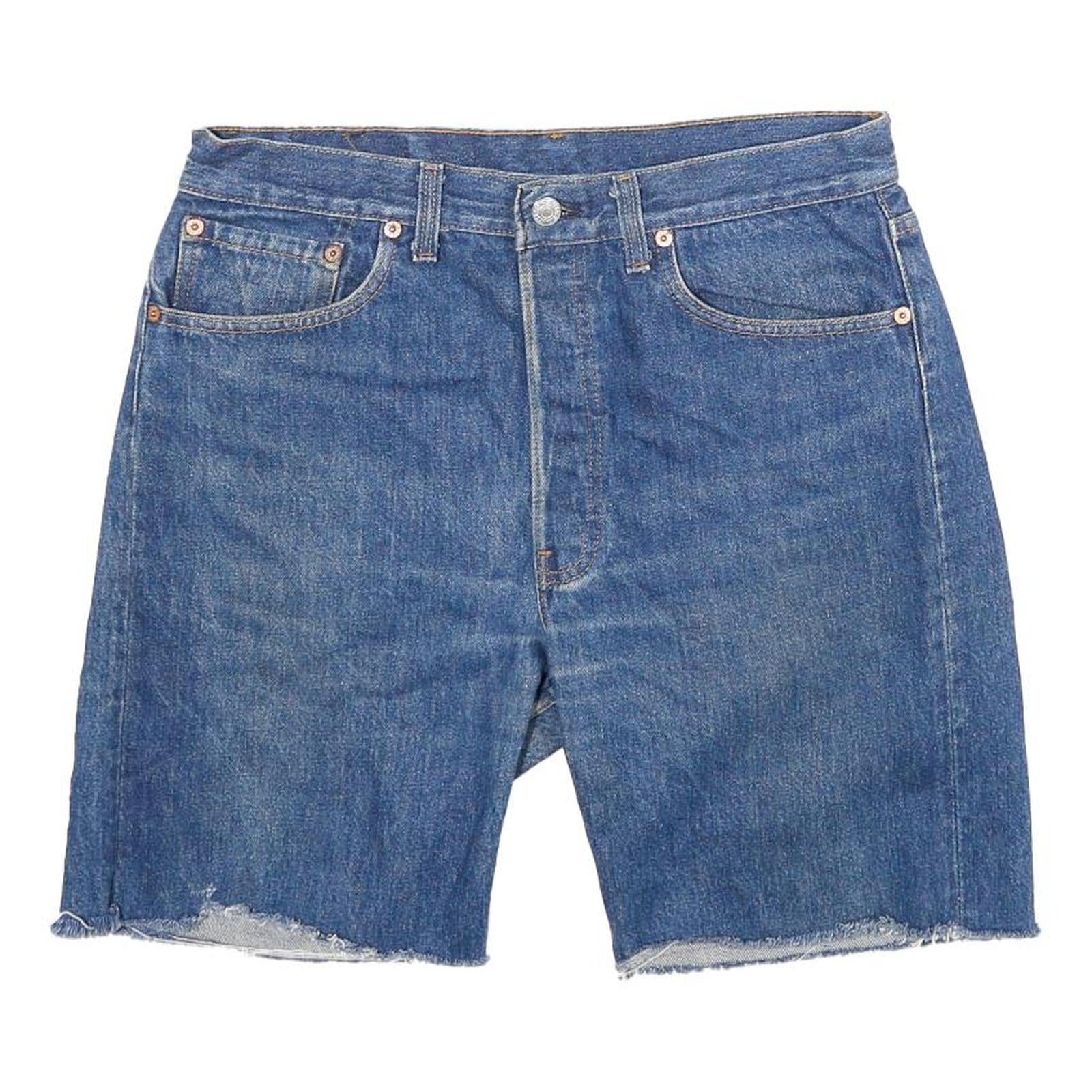 LEVI'S Mens Denim Blue Casual Cut-Off Shorts L W30 Classic Fit