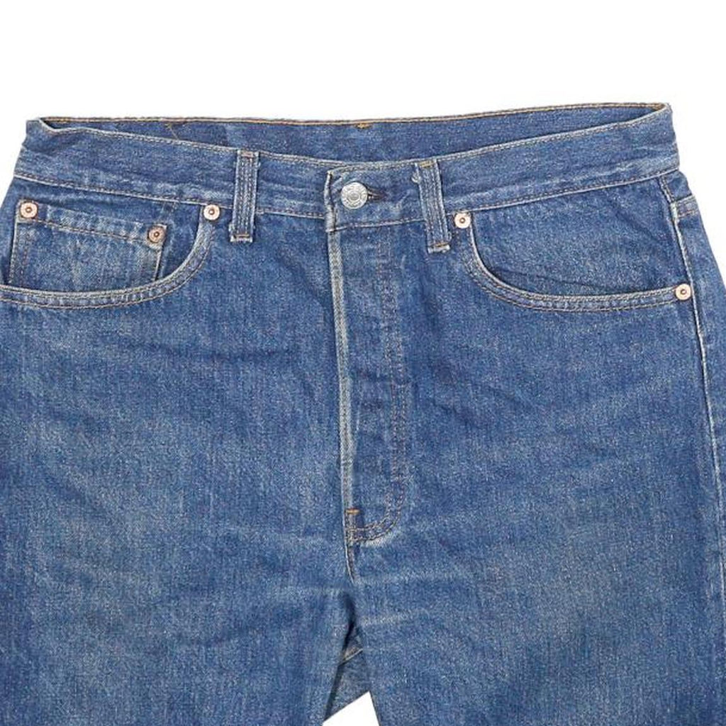 LEVI'S Mens Denim Blue Casual Cut-Off Shorts L W30 Classic Fit