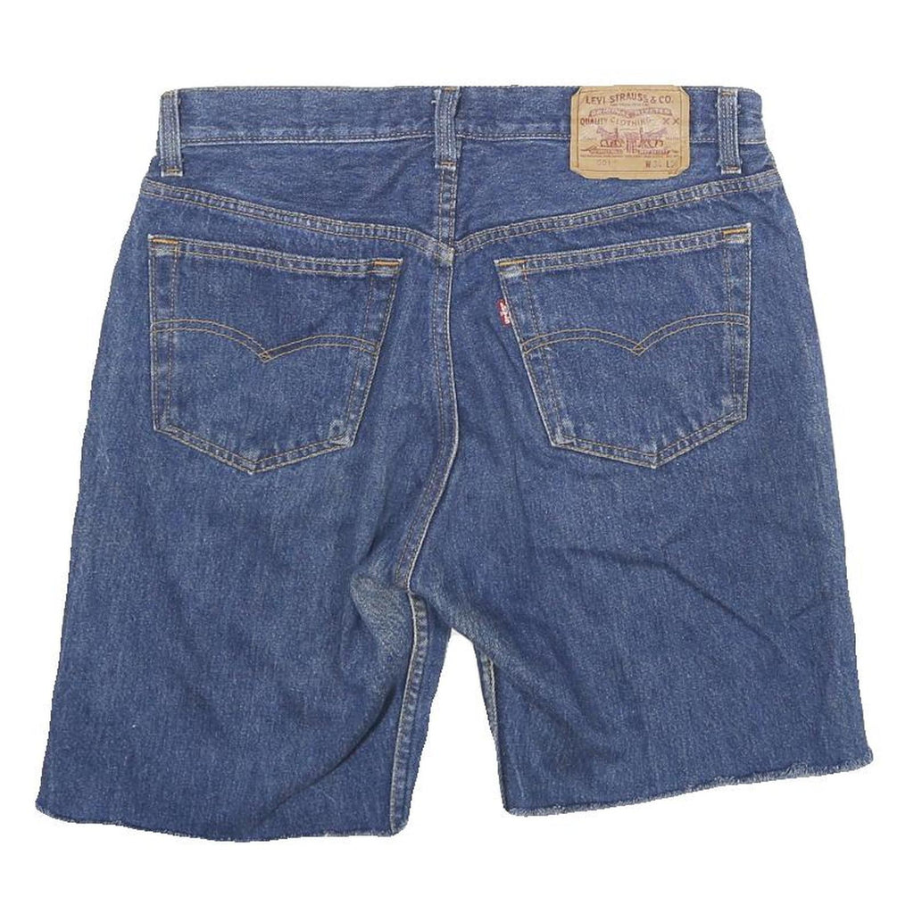 LEVI'S Mens Denim Blue Casual Cut-Off Shorts L W30 Classic Fit
