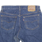 LEVI'S Mens Denim Blue Casual Cut-Off Shorts L W30 Classic Fit