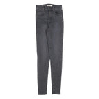 LEVI'S Womens Jeans Black Slim Skinny Denim Medium W27 L32 Stretch Zip Fasten