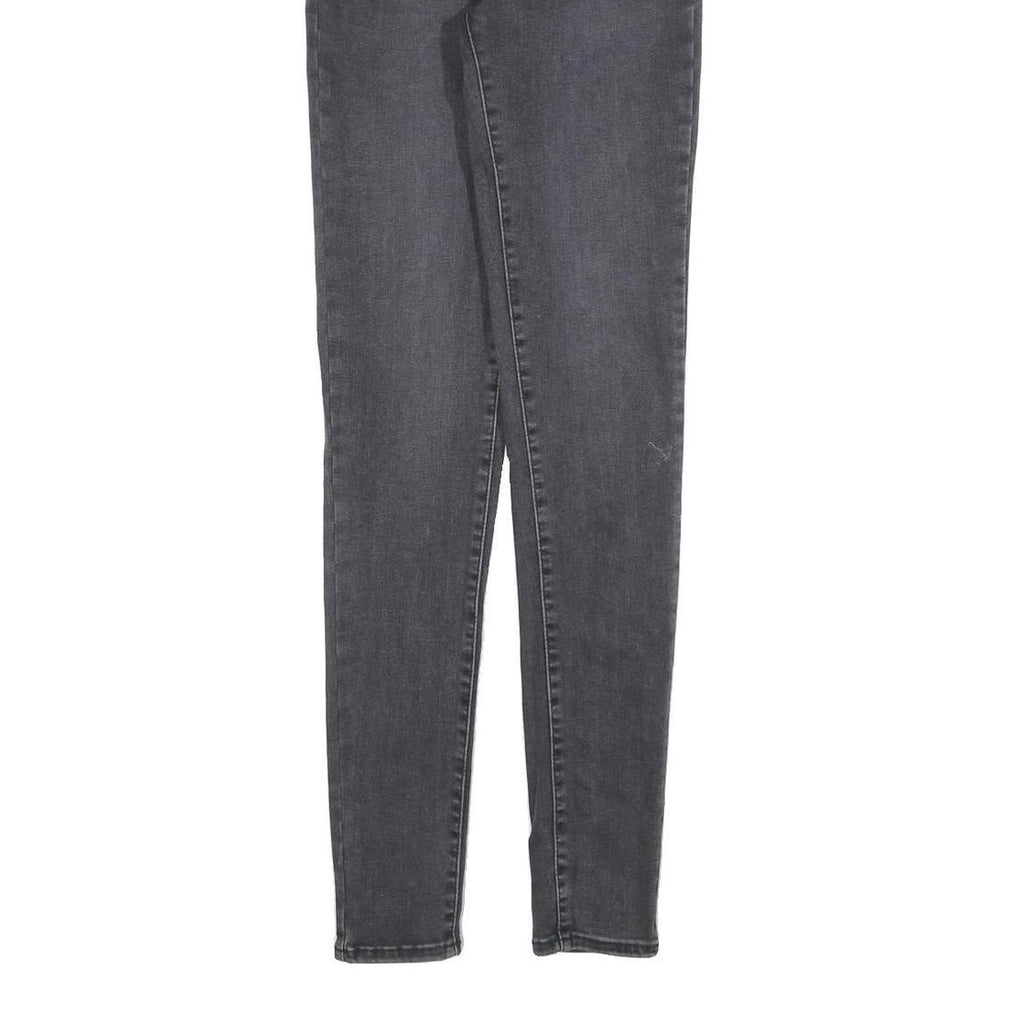 LEVI'S Womens Jeans Black Slim Skinny Denim Medium W27 L32 Stretch Zip Fasten