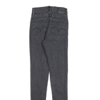 LEVI'S Womens Jeans Black Slim Skinny Denim Medium W27 L32 Stretch Zip Fasten