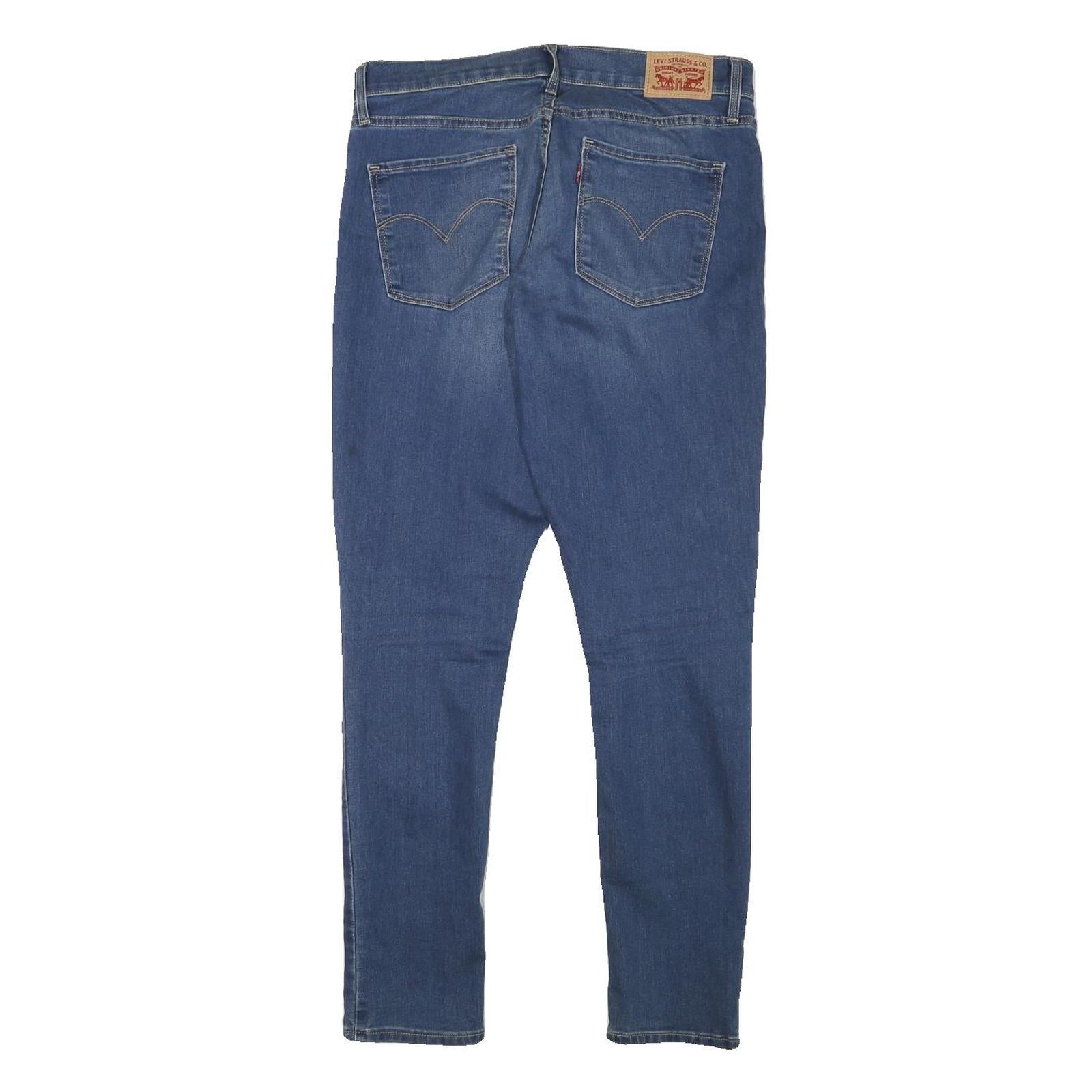 LEVI'S Womens Jeans Blue Slim Skinny Denim Medium W30 L27 Stretch Zip Pocket