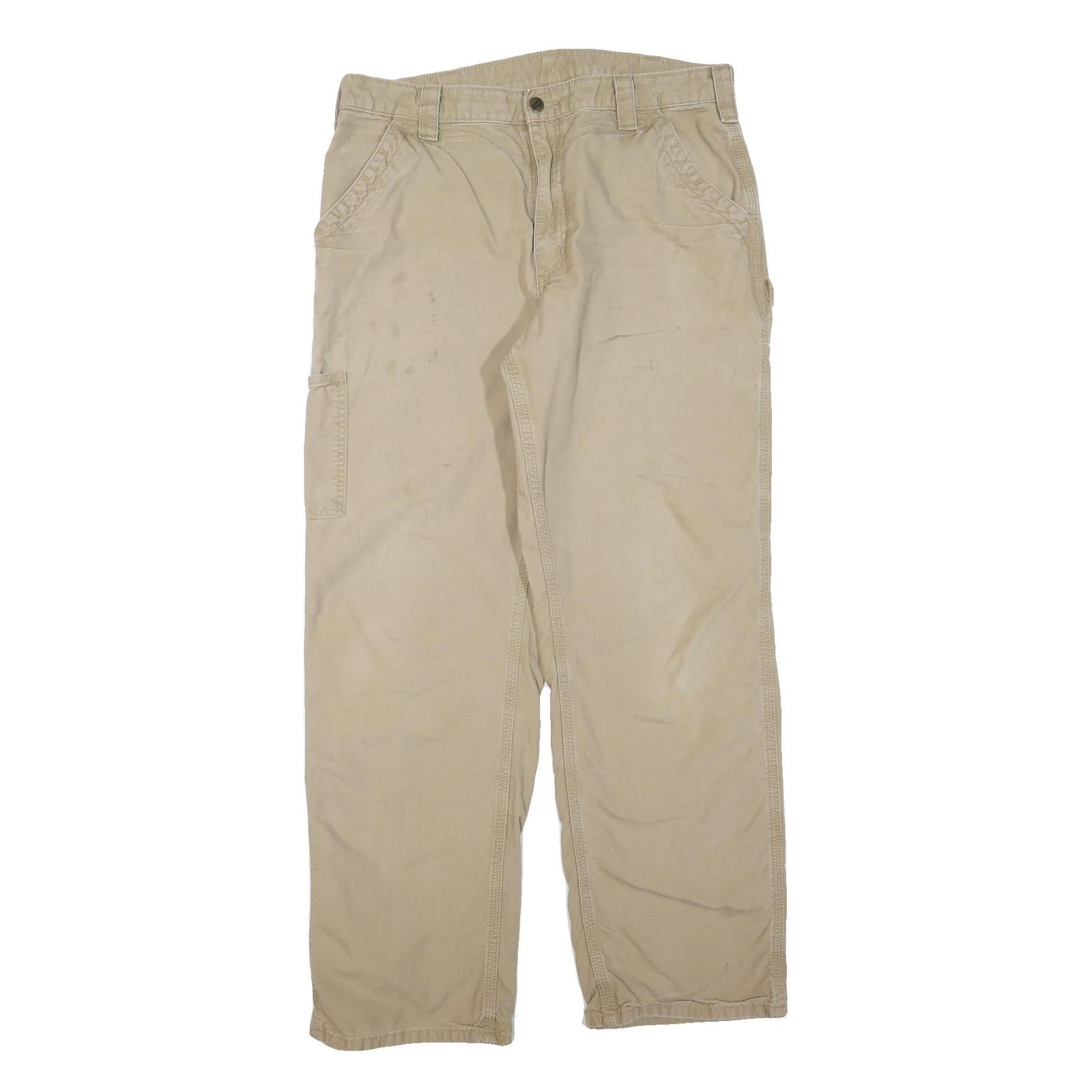 CARHARTT Mens Shorts Beige Casual Workwear L W36 Durable Cotton Blend