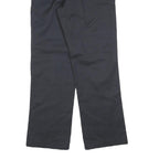 DICKIES Mens Regular Black Cotton Blend Trousers W31 L30 Zip Closure Classic Fit