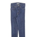 LEVI'S Womens Jeans Blue Slim Skinny Denim Medium W25 L26 Zip Cotton Blend