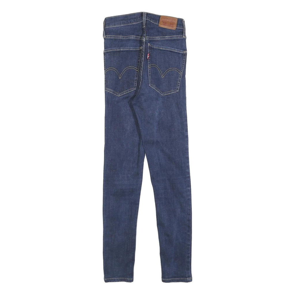LEVI'S Womens Jeans Blue Slim Skinny Denim Medium W25 L26 Zip Cotton Blend