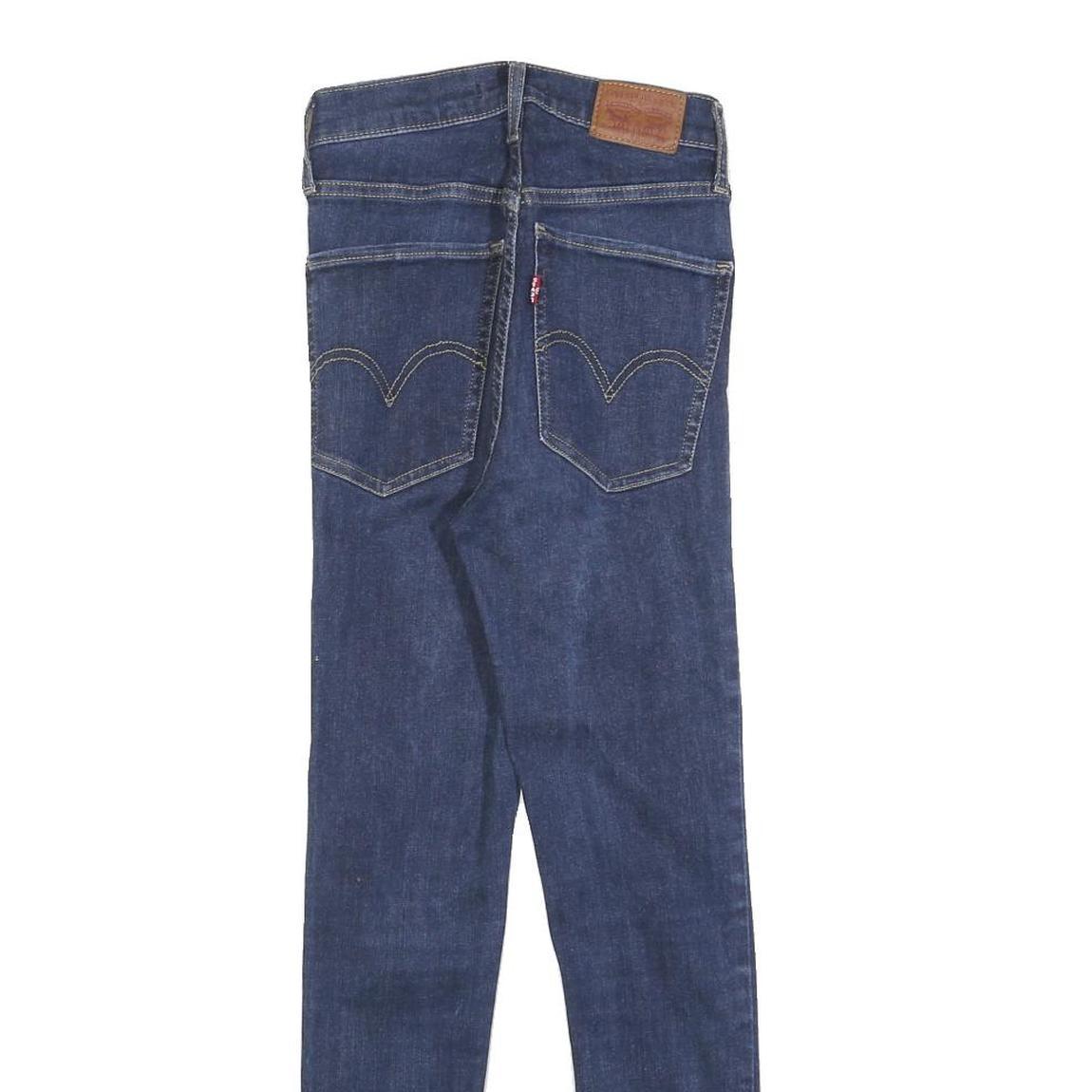 LEVI'S Womens Jeans Blue Slim Skinny Denim Medium W25 L26 Zip Cotton Blend