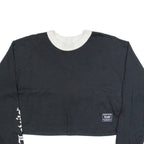 LEVI'S Oversized Cropped Womens T-Shirt Black Long Sleeve XS