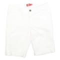 DICKIES Womens Shorts White Casual Regular Fit M W30 Cotton Blend