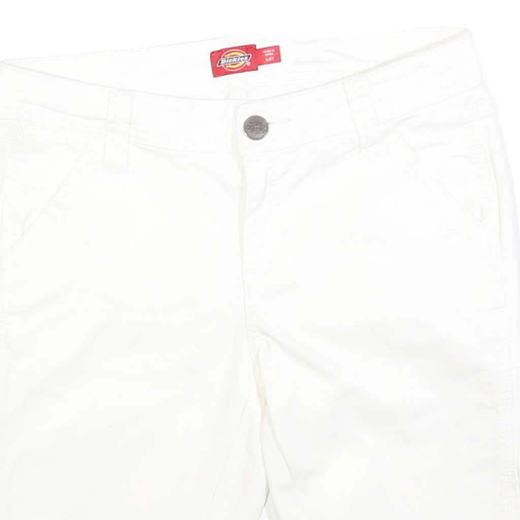 DICKIES Womens Shorts White Casual Regular Fit M W30 Cotton Blend