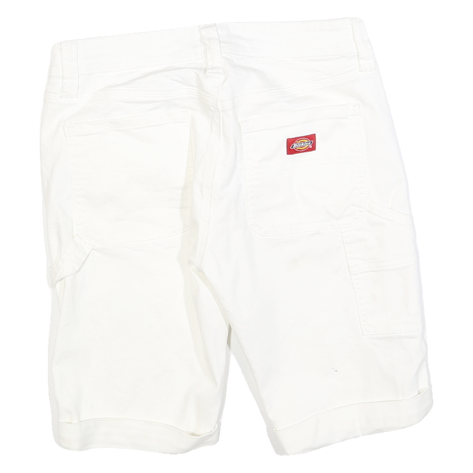 DICKIES Womens Shorts White Casual Regular Fit M W30 Cotton Blend