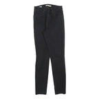 LEVI'S 721 BIG E Womens Jeans Black Slim Skinny Denim W25 L28 Zip Cotton Blend