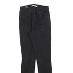 LEVI'S 721 BIG E Womens Jeans Black Slim Skinny Denim W25 L28 Zip Cotton Blend