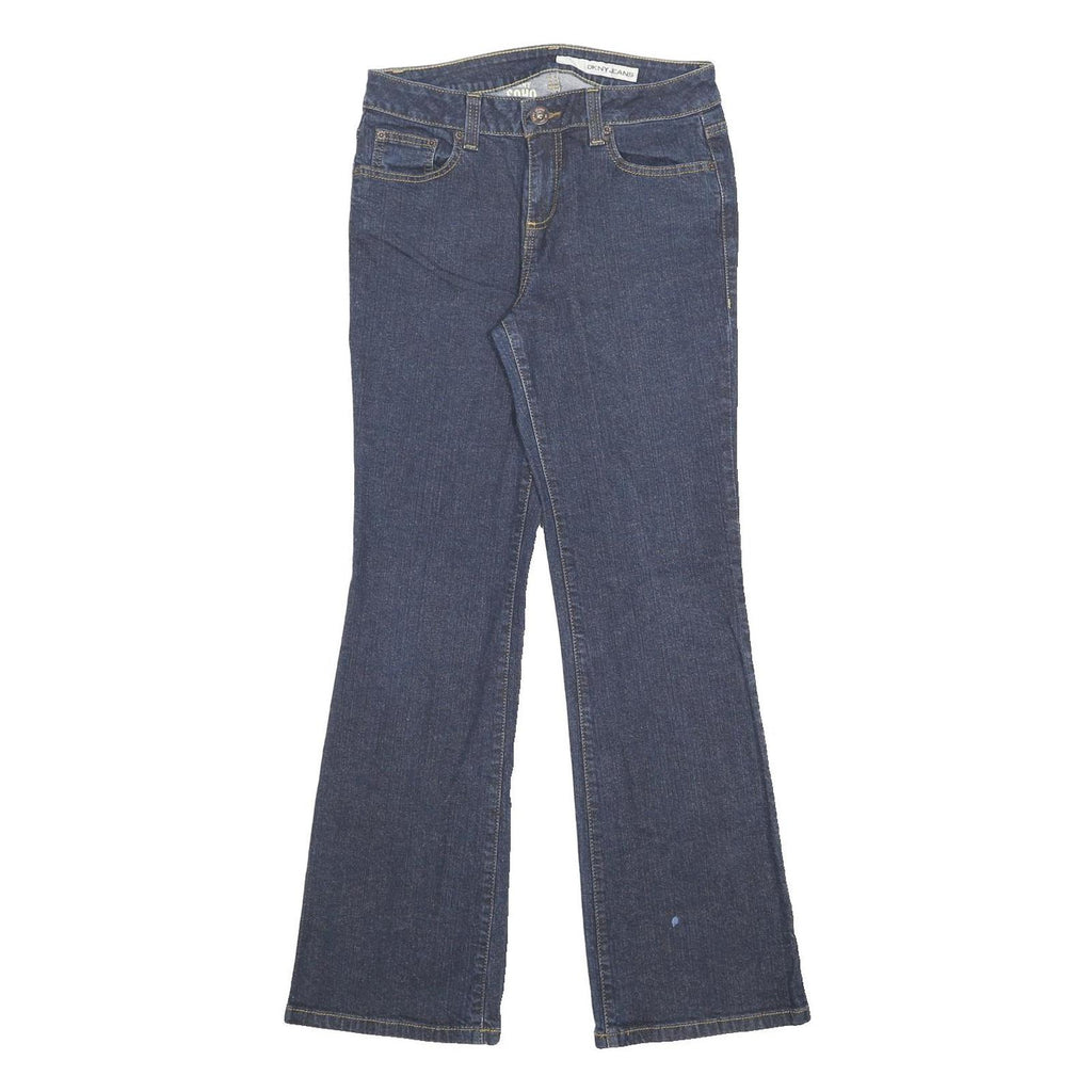 DKNY Womens Regular Fit Blue Denim Jeans W30 L32 Classic Stylish Zip Closure