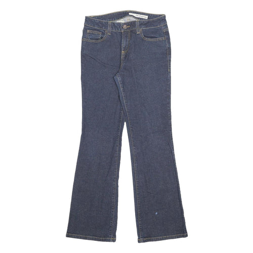 DKNY Womens Regular Fit Blue Denim Jeans W30 L32 Classic Stylish Zip Closure