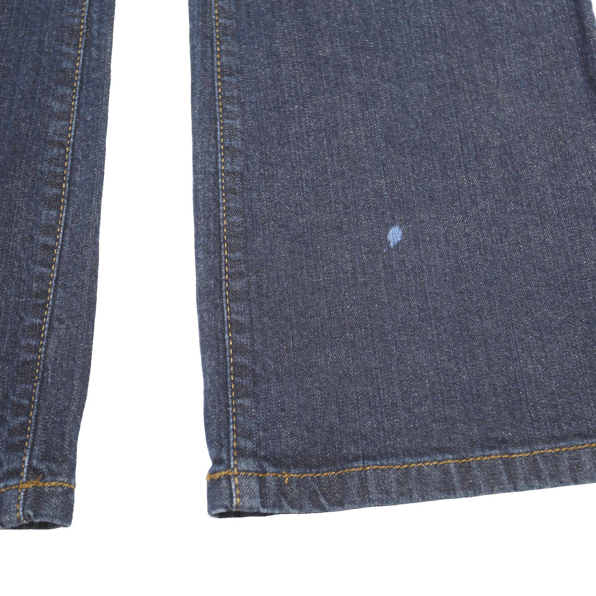 DKNY Womens Regular Fit Blue Denim Jeans W30 L32 Classic Stylish Zip Closure