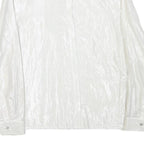 REISS Womens White Polyester Blend Shirt UK 12 Elegant Long Sleeve Formal