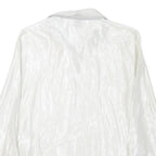 REISS Womens White Polyester Blend Shirt UK 12 Elegant Long Sleeve Formal