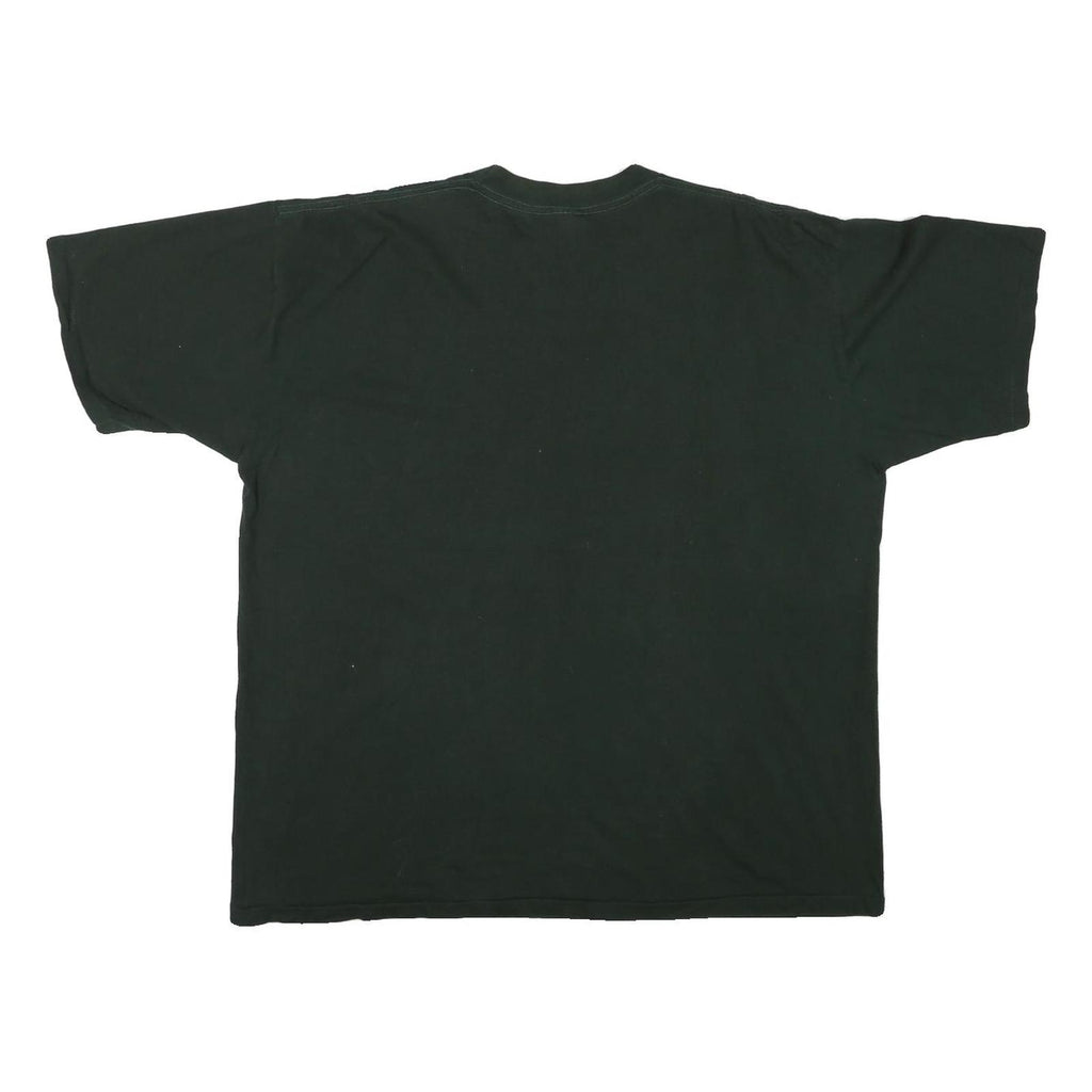 BOW VALLEY Mens Black Rattlesnake Graphic T-Shirt XL Short Sleeve Crew Neck