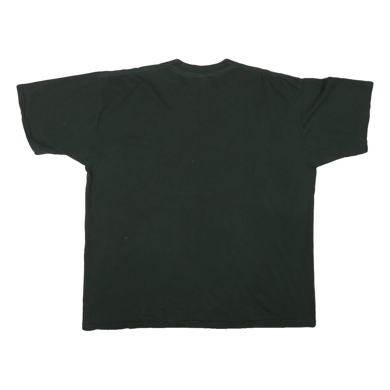 BOW VALLEY Mens Black Rattlesnake Graphic T-Shirt XL Short Sleeve Crew Neck